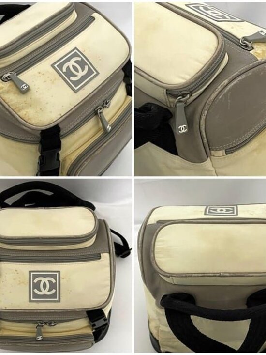 Chanel Backpack Gray White Black Sport with a Reason main image 6